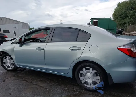 2012 Honda Civic Hybrid из США, поврежденный, VIN JHMFB4F35CS001309